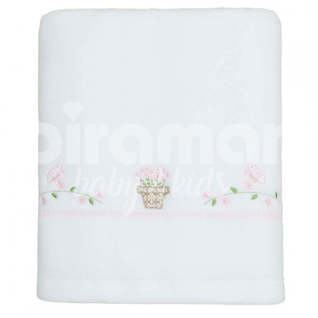 Cobertor Soft para Bebê Provençal Rosa