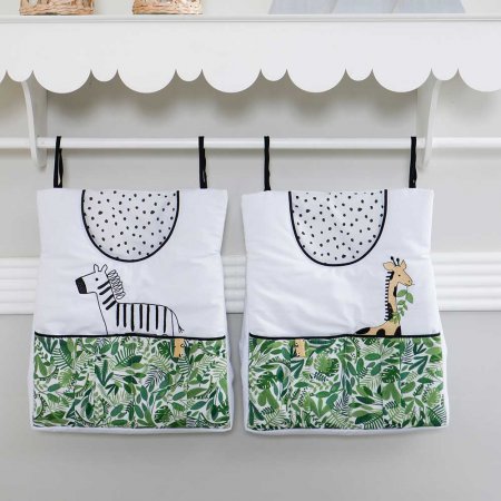 Conjunto de Porta Fraldas para Bebê 2 Peças Estampa Floresta