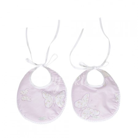 Duo de Babadores para Bebê Bella Butterfly Rosa