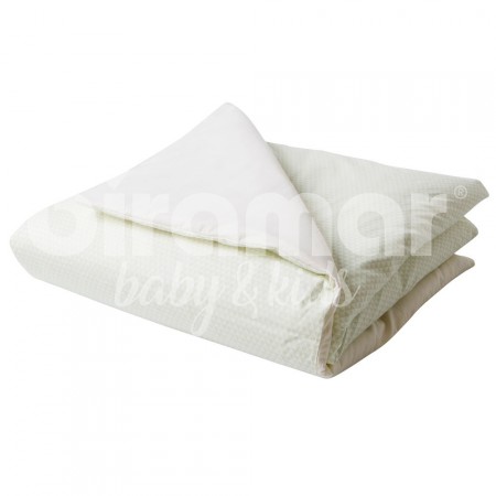 Edredom de Mini Cama Dupla Face e Duvet Estampa Vik Verde