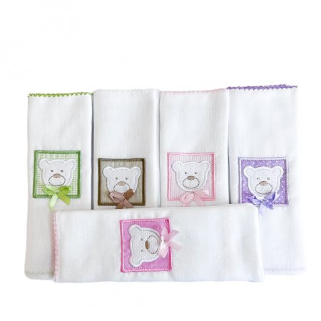 Conjunto 5 Fraldas para Bebê Cremer Luxo Premiere Colors Menina
