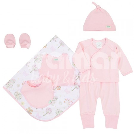 Gift Set para Bebê Bella Butterfly Rosa 7 Peças - Tamanho Único