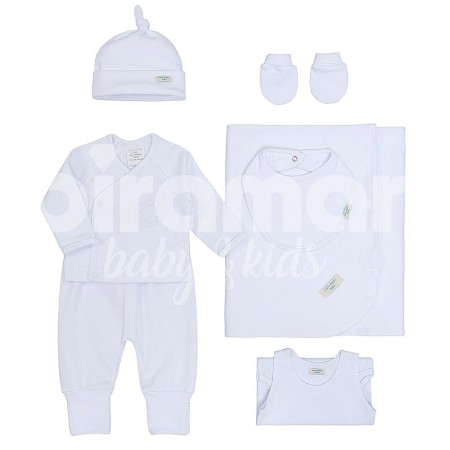 Gift Set para Bebê Elliott Branco 7 Peças - Tamanho Único