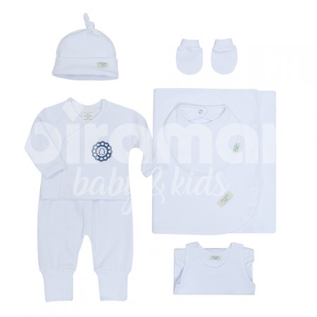 Gift Set para Bebê Elliott Marinho 7 Peças - Tamanho Único