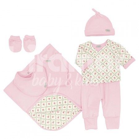 Gift Set para Bebê Kate Rose 7 Peças - Tamanho Único