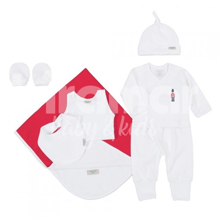 Gift Set para Bebê Toy Soldiers Branco 7 Peças - Tamanho Único