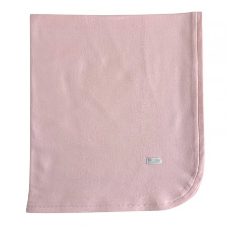 Manta para Bebê Malha Suedine Rosa