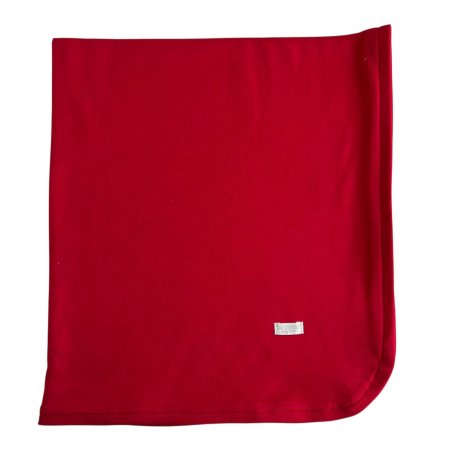 Manta para Bebê Malha Suedine Vermelho