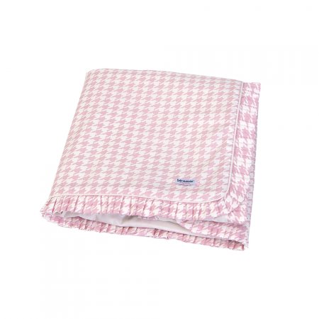 Manta para Bebê Babado com Cordão Windsor Rosa