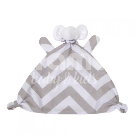 Naninha para Bebê Estampa Brooklyn Chevron Cinza