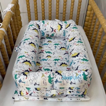 Bercinho Portátil Ninho para Bebê Sleep UM Dinossauro dos Bês