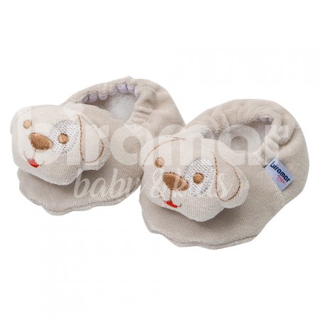 Pantufa para Bebê  Cachorro Cinza