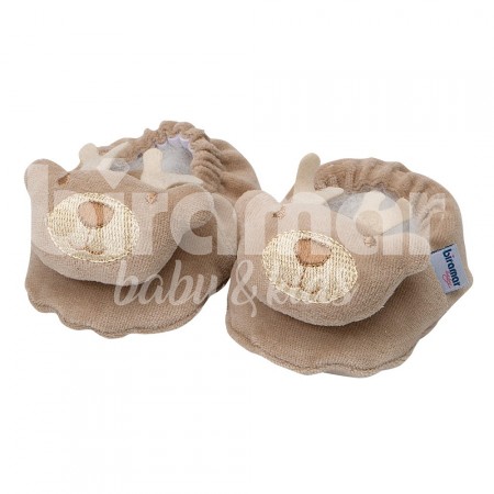 Pantufa para Bebê  Rena Bege