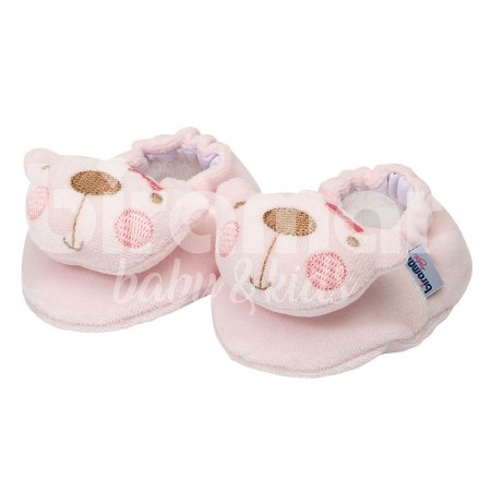 Pantufa para Bebê Urso Rosa