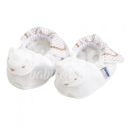 Pantufa para Bebê Estampa Deville Bege