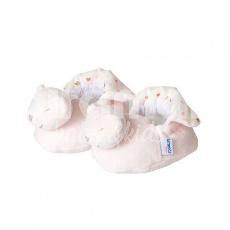 Pantufa para Bebê Estampa Amor Rosa