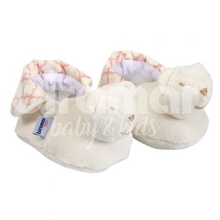 Pantufa para Bebê Estampa Jardim Secreto Nice Rosa