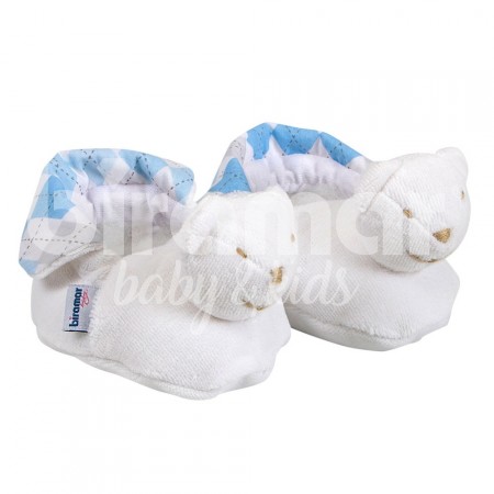 Pantufa para Bebê Estampa London Azul