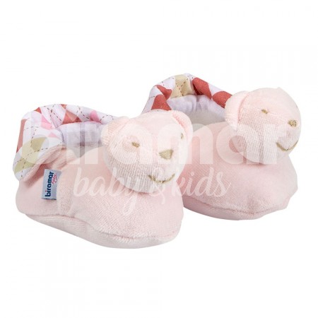 Pantufa para Bebê Estampa London Rosa