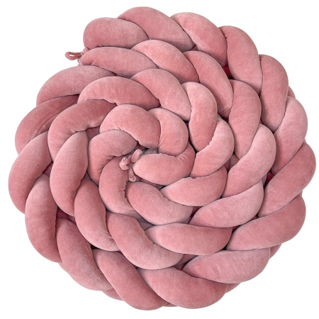 Trança Protetora de Berço e Cama Plush Rose