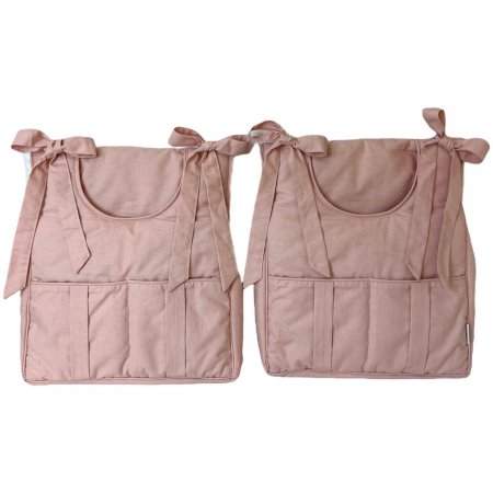 Porta Fraldas para Bebê 2 Peças Linho Rosê