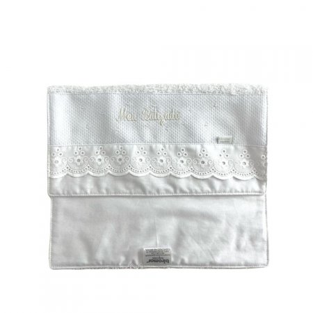 Toalhinha para Bebê Felpuda Meu Batizado Branco