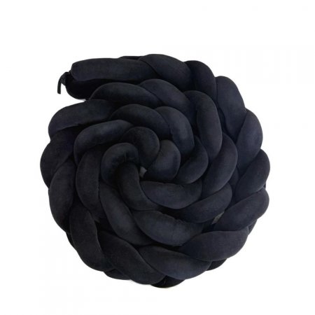 Trança Protetora de Berço e Cama Plush Preto