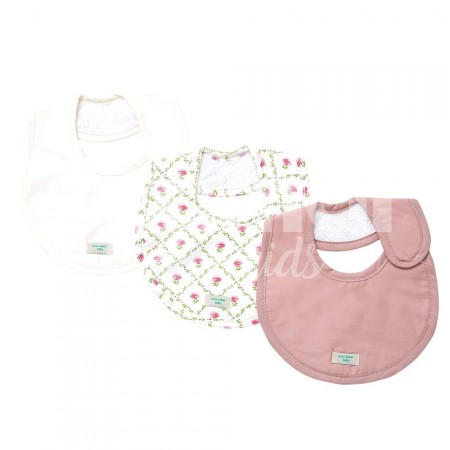 Trio de Babadores para Bebê Kate Rose, 3 peças