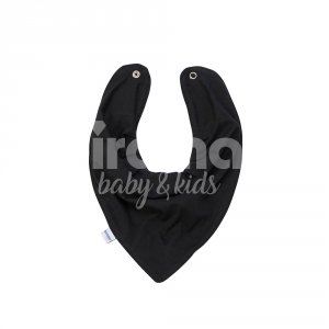 Babador Bandana para Bebê Malha Preto