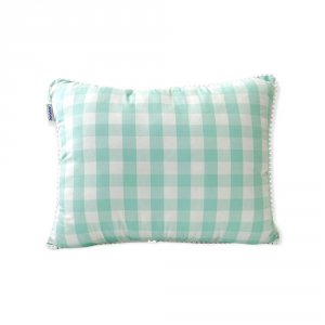 Almofada Retangular Estampada Vichy Verde Mint