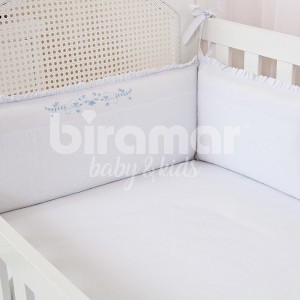Kit Enxoval de Berço Valencia Azul 7 peças