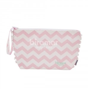 Necessaire Soho Chevron Rosa