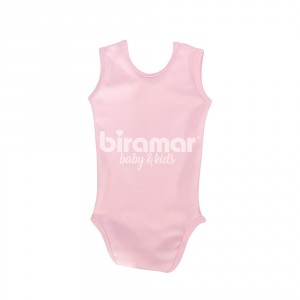 Body para Bebê Manga Regata G - Rosa