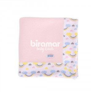 Cobertor Soft para Bebê Rainbow Rosa