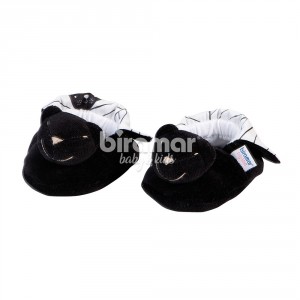 Pantufa para Bebê Estampa Aisha Preto