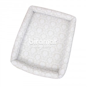 Colchonete para Bebê e Kids Damask Branco