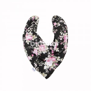 Babador Bandana para Bebê Catarina Preto