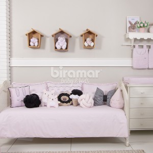 Kit Cama Babá 6 peças Paris Rosa