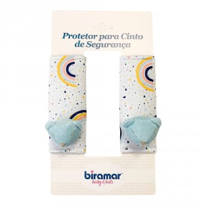 Protetor de Cinto para Bebê Estampa Arco Iris Azul
