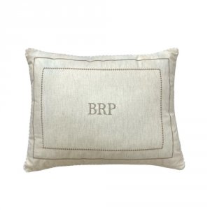 Almofada Benício Personalizado Linho Bege
