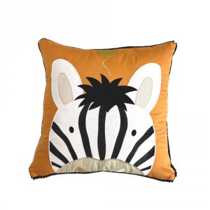 Almofada Bordada Safari Zebra 