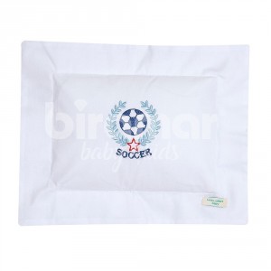 Almofadinha para Bebê Goal Branco/Azul