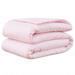 Edredom de Berço em Malha Rosa