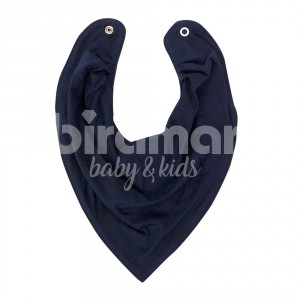 Babador Bandana para Bebê Malha Marinho