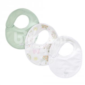 Trio de Babadores para Bebê Bella Butterfly Rosa, 3 peças