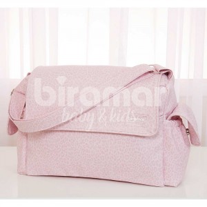 Bolsa com Trocador para Bebê Leopard Pink