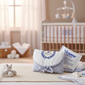 Bolsa Térmica para Cólica de Bebê Cavalinho de Pau Azul