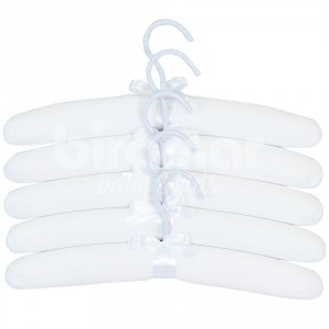 Cabides para Bebê 5 Peças Branco