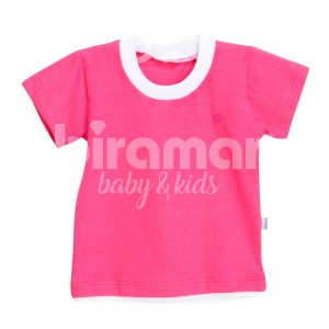 Camiseta para Bebê e Kids Manga Curta G - Pink