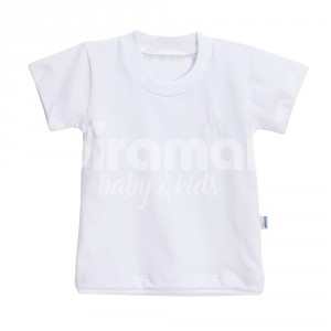 Camiseta para Bebê e Kids Manga Curta RN - Branco